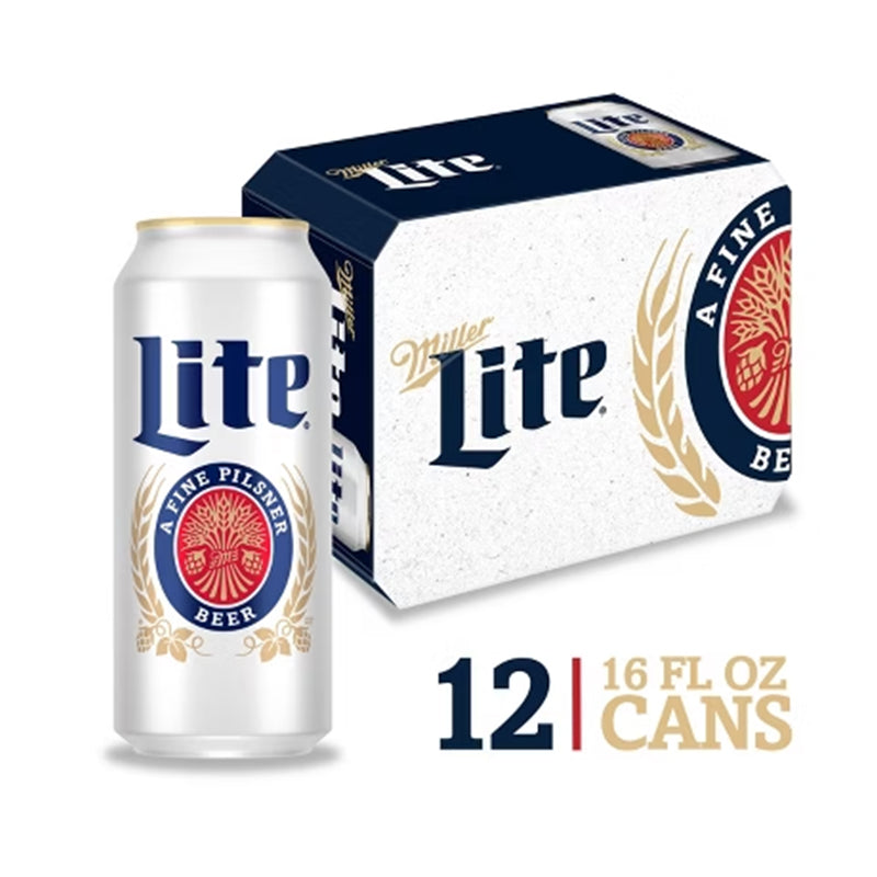 Miller Lite 12 Pack - 16oz Cans
